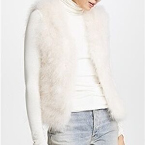 Cream Club Monaco Faux Fur Vest